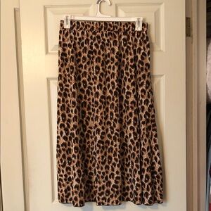 SHEIN Animal Print A-Line Skirt
